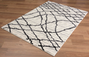 Rigel Modern White Area Rug by Modina Comfort - Seasonal Overstock