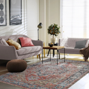 Evermore Rust Oriental Washable Area Rug by Sahara Designs - Seasonal Overstock