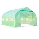 Greenhouses, 11.5 x 10ft Soft-Cover Greenhouse in Green - Seasonal Overstock