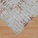 Terach Rust Weathered Oriental Washable Area Rug by Sahara Designs - Seasonal Overstock