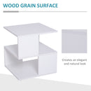 Tristan 3-Tier End Table - White - Seasonal Overstock