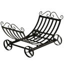 23" Arc Basket Style Firewood Rack Log Holder - Seasonal Overstock