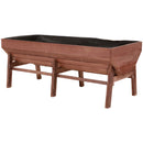 Planters, 72" x 32" Raised Wood Planter Box - Seasonal Overstock