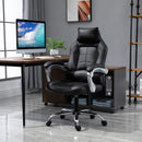 Flyta Ergonomic Executive Faux Leather Black Office Gaming Chair - Seasonal Overstock