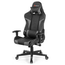 Office Chairs, Lucas High-Back Gaming Chair with Massage - Grey - Seasonal Overstock