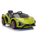 12V Kids Ride On Lamborghini SIAN with Parent Remote - Green - Seasonal Overstock