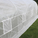 Greenhouses, 20 x 10 x 7ft Soft Cover Walk-In Greenhouse White - Seasonal Overstock