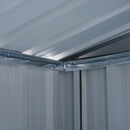 Storage Sheds, 4' x 6.4' Outdoor Steel Garden Tool Storage Shed - Dark Green - Seasonal Overstock