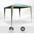 9' x 9' Party Gazebo Canopy Tent - Green - Seasonal Overstock