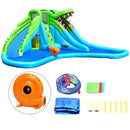 Bouncy Castles, Croco-Wild 7-in-1 Bouncy Castle Water Slide 18.7' x 16.9' x 7.9' - Seasonal Overstock