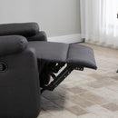 Huxley Upholstered Dark Grey Reclining Chair - Seasonal Overstock