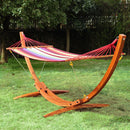 Hammocks, Royce Luxury Hammock & Solid Wood Arc Stand - Seasonal Overstock