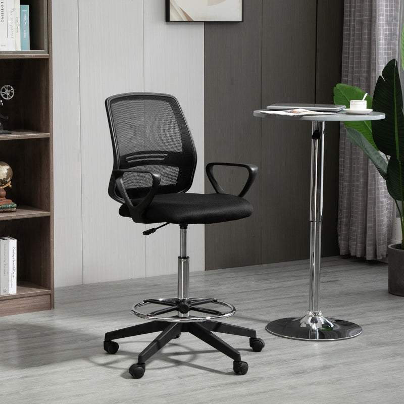 Taluk Swivel Drafting Chair with Adjustable Height and Footrest - Seasonal Overstock
