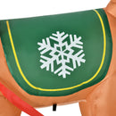 Christmas Decorations, 4.5ft Inflatable Santa on Sleigh & 3 Reindeer with Blower - Seasonal Overstock
