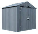 Storage Sheds, 8' x 6' Arrow Elite Steel Storage Shed - Anthracite - Seasonal Overstock