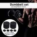 Set of 2 Adjustable Dumbbells Set 44 lb (20 kgs) Total Weight - Seasonal Overstock