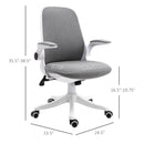 Office Chairs, Aurora Modern Grey Swivel Office Chair - Seasonal Overstock