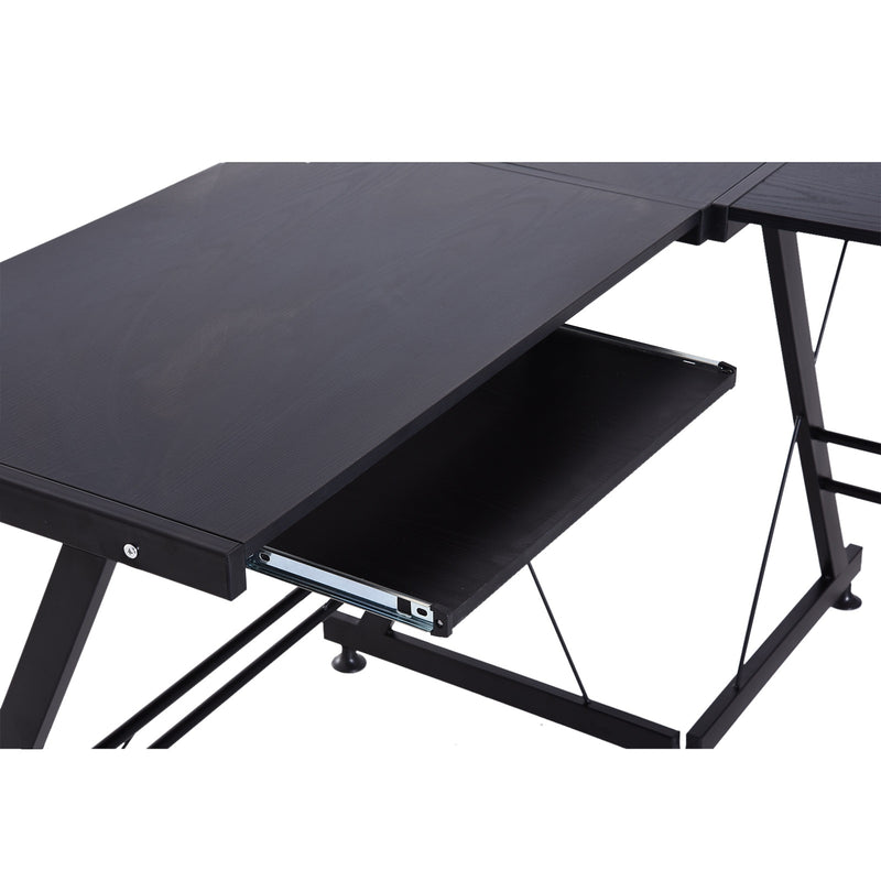 Declan L-Shaped Adjustable Desk - Seasonal Overstock
