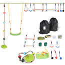 Kids Sports, Kids Ninja Warrior Backyard Swing & Climb Set - Seasonal Overstock