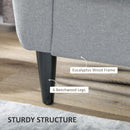 Sofas, Oakwood 76" Grey Modern Upholstered Sofa - Seasonal Overstock