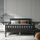 Tawny Espresso Brown Full Size Wood Platform Bed - Seasonal Overstock