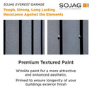 Sheds, Garages & Carports, 12' x 15' Everest Steel Storage Shed Garage Wind and Snow Rated - Charcoal - Seasonal Overstock