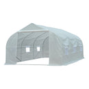 Greenhouses, 15 x 10ft Soft Cover Walk-In Greenhouse - White - Seasonal Overstock