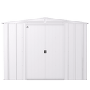 8' x 6' Arrow Classic Steel Storage Shed - Flute Grey - Seasonal Overstock