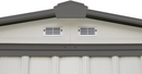 6' x 5' EZEE Shed® Steel Storage Shed - Cream with Charcoal Trim - Seasonal Overstock