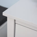 Arya 3 Drawer Multi Tone Farmhouse Bedside Night Table - Seasonal Overstock