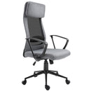 Everett High Back Grey Office Chair with Mesh Back - Seasonal Overstock