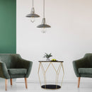 Side Tables, Onyx 18" Round Side Accent Table - Seasonal Overstock