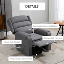 Tucker Dark Grey Powered Lift Chair Recliner - Seasonal Overstock