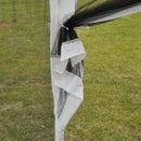 10' x 13' Party Gazebo Canopy Tent with Mesh Walls - White - Seasonal Overstock