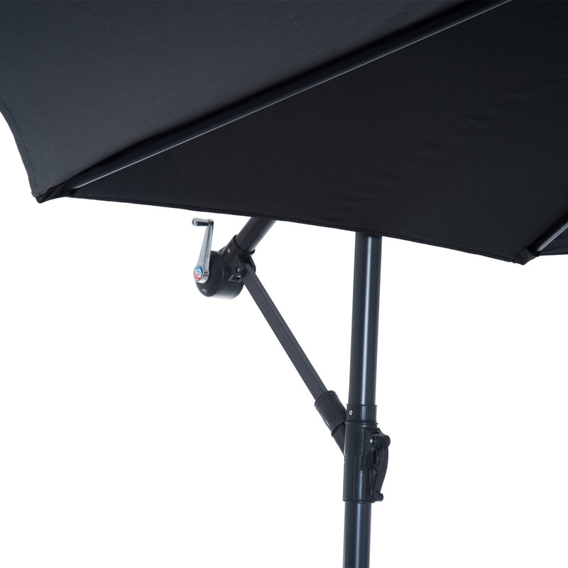 10' Deluxe Cantilever Patio Umbrella - Black - Seasonal Overstock