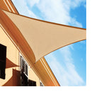 Triangle Shades, 13ft Triangle Sun Shade Sand - Beige - Seasonal Overstock