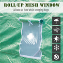 Greenhouses, 15 x 6.6ft Soft Cover Dome Top Greenhouse - Green - Seasonal Overstock