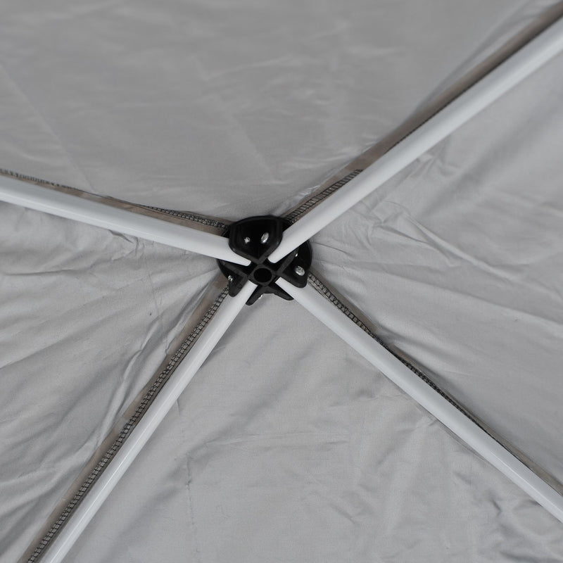 6.6' x 6.6' Pop-Up Canopy Tent Black - Seasonal Overstock