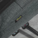 Benz Double Padded Office Chair with Footrest - Dark Grey - Seasonal Overstock