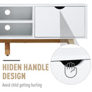 Leona 65" White Modern TV Stand - Seasonal Overstock