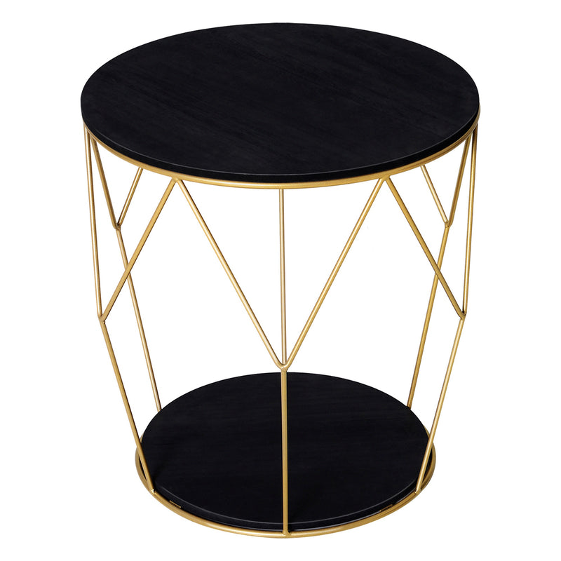 Onyx 18" Round Side Accent Table - Seasonal Overstock