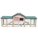 Coops & Hutches, Timberland Trove Deluxe 83" Long Run Rabbit Hutch - Seasonal Overstock