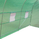 Greenhouses, 15 x 6.6ft Soft Cover Dome Top Greenhouse - Green - Seasonal Overstock