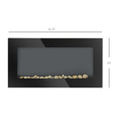 36" Wall Mounted 1500W Electric Fireplace - Seasonal Overstock