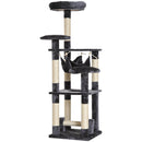 Cat Trees, 52" Multi Level Cat Tree - Dark Grey - Seasonal Overstock