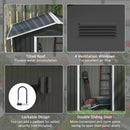 6.5' x 3.5' Steel Metal Storage Shed - Dark Grey - Seasonal Overstock