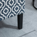 Aciano Blue Upholstered Slipper Accent Chair - Seasonal Overstock