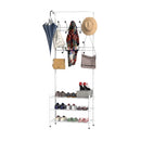 Brynn Entranceway Hall Tree with Coat and Shoe Storage - White - Seasonal Overstock