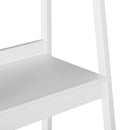 Meena 4 Tier Ladder Shelf Pair - White - Seasonal Overstock