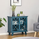 Pyper 2 Door Blue Accent Storage Cabinet - Seasonal Overstock